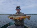 Keith Imisson With 4 pounder,  St Johns Loch 4th June 2013